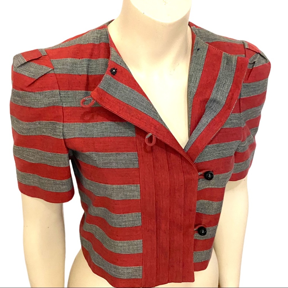 Vintage Albert Nipon Coature Cropped Short Jacket